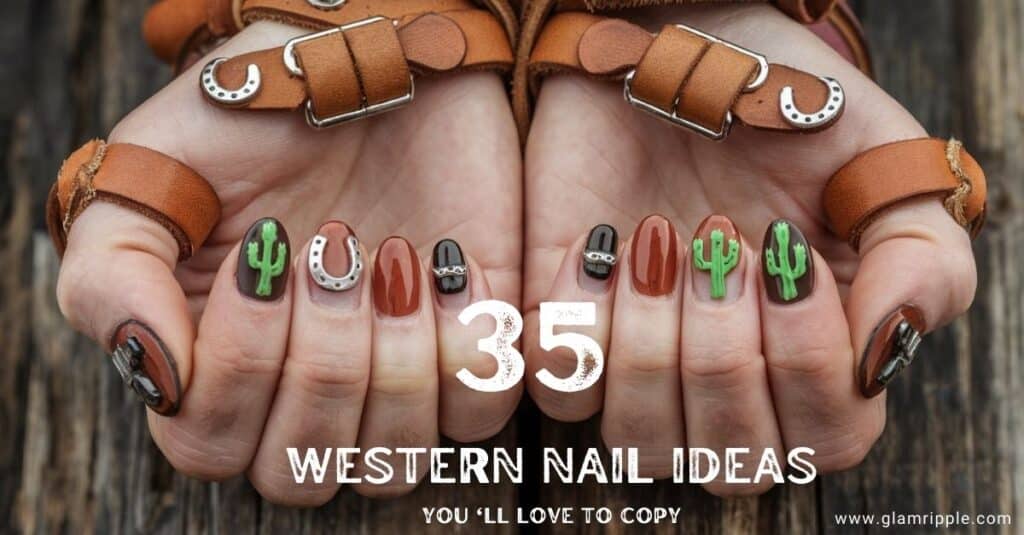 35 Western Nail Ideas for the Wild West Vibe