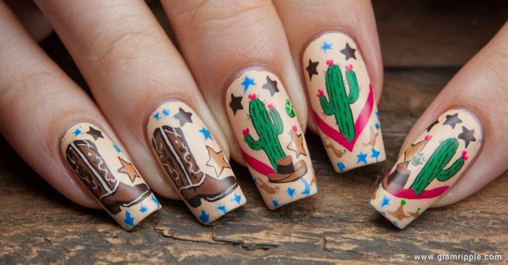 35 Western Nail Ideas for the Wild West Vibe