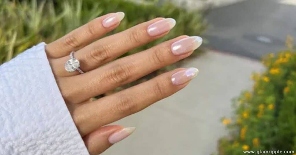 Classic French Manicure with a Twist