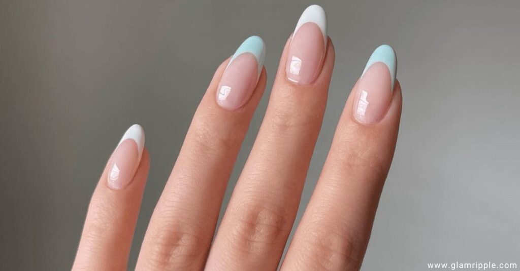 Long Coffin Nails with Classic French Tips