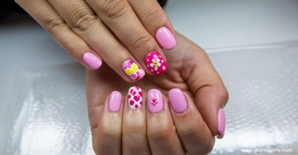 23 Simple Pink Nail Designs That Anyone Can Replicate