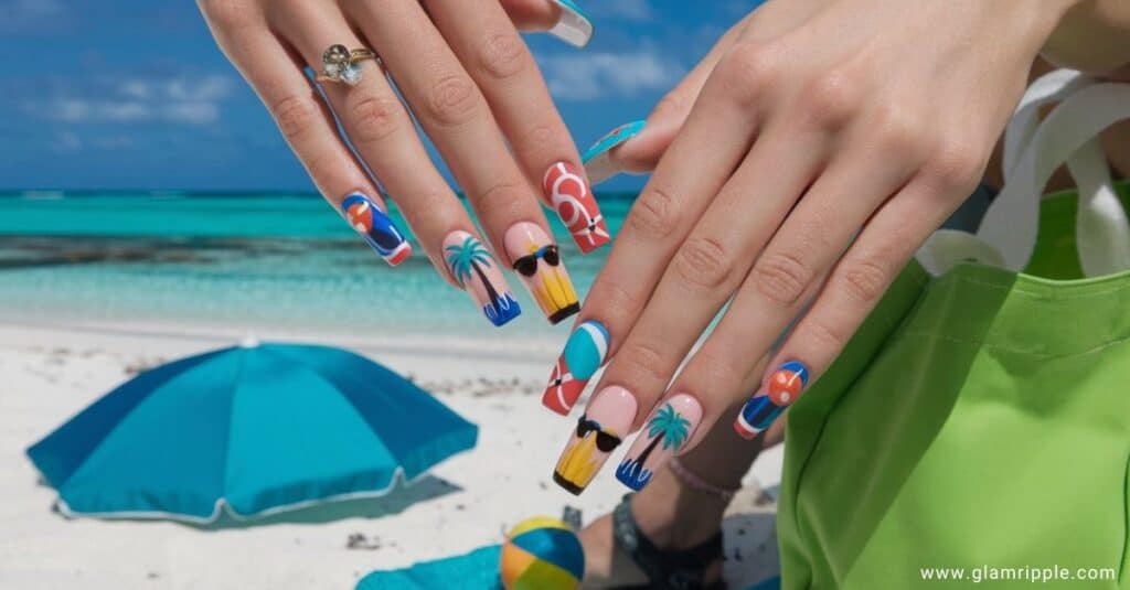 38 Classy Vacation Nails Ideas for Your Tropical Getaway