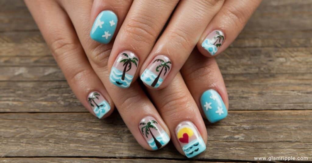 38 Classy Vacation Nails Ideas for Your Tropical Getaway