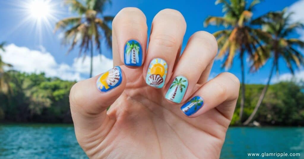 38 Classy Vacation Nails Ideas for Your Tropical Getaway