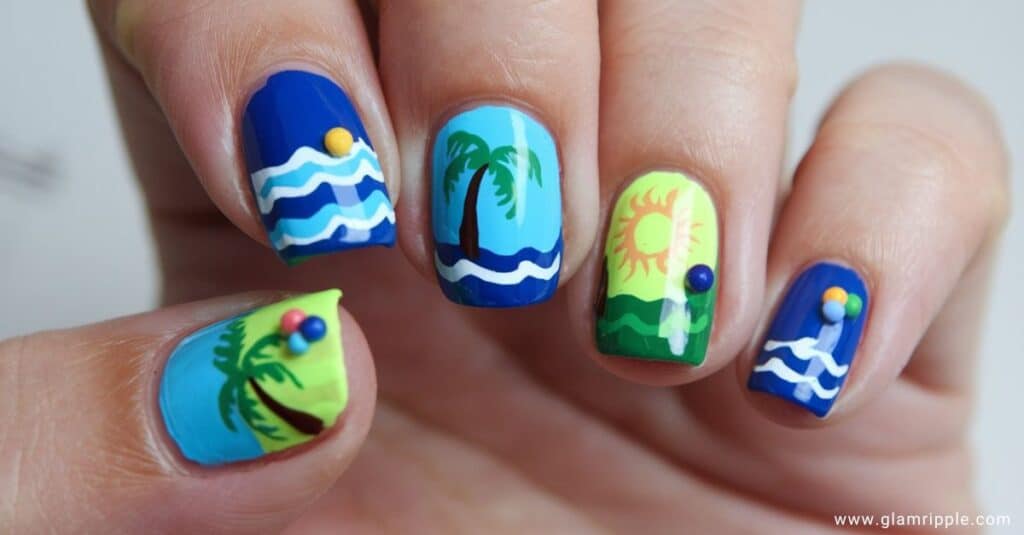 38 Classy Vacation Nails Ideas for Your Tropical Getaway