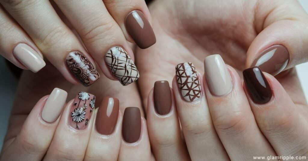 33+ Brown Nails That Will Have You in The Nail Salon ASAP