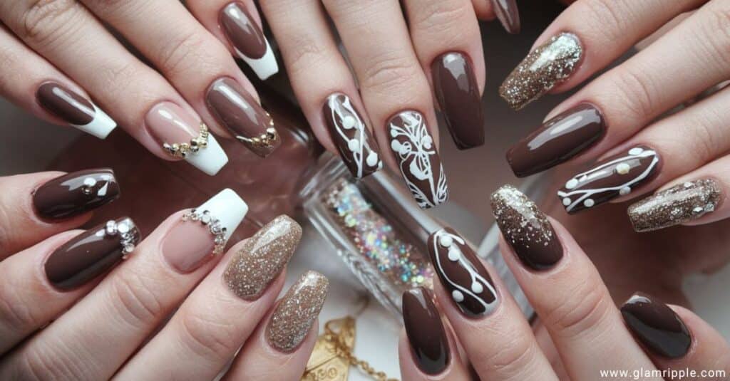 33+ Brown Nails That Will Have You in The Nail Salon ASAP