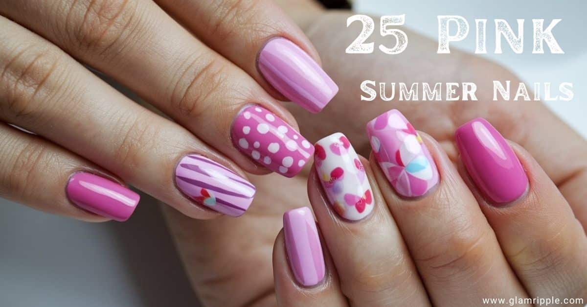 25 Pink Summer Nails You Need to Try in 2024