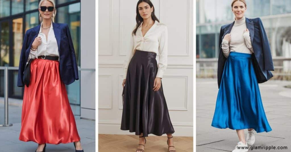 How to style a Satin skirt for every occasion: 19 outfit ideas