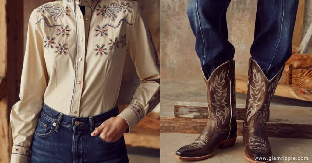 10 Stylish Ways to Wear Cowboy Boots and Jeans