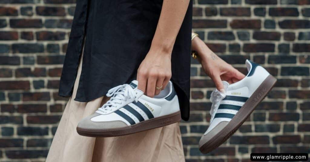 Styling Black Sneakers with a Long Skirt