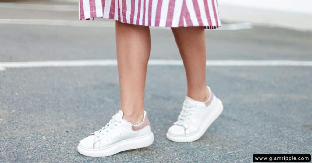 Crisp White Shoes for a Fresh Touch