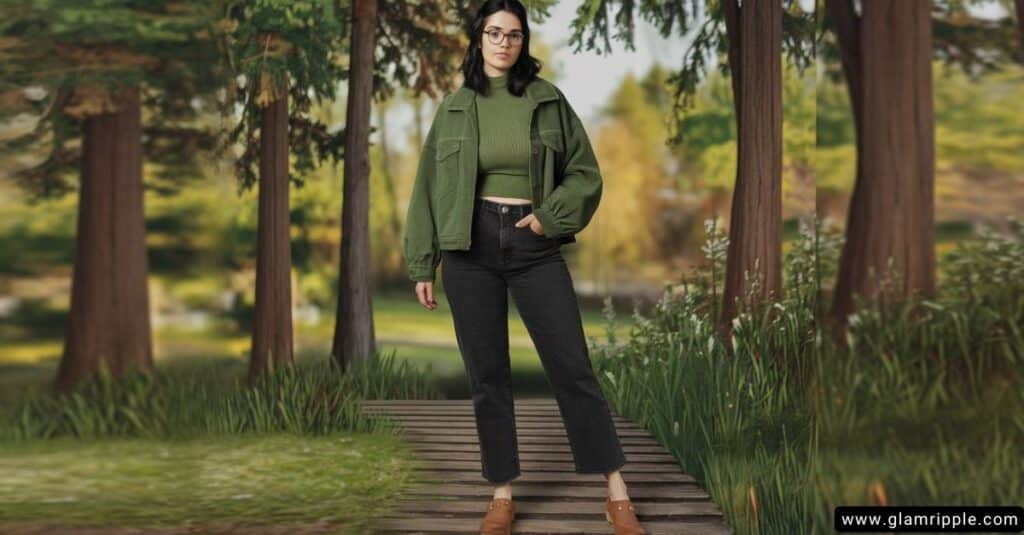 Black Jeans + Sweater Jacket + Clogs